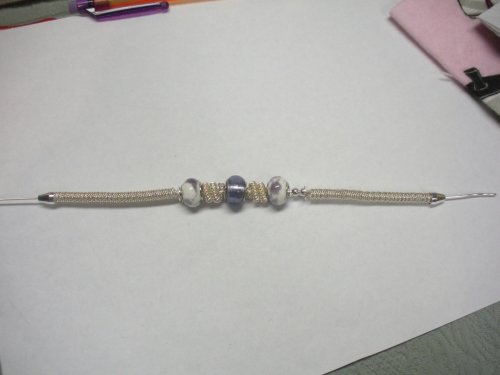 Judy Larson's Coiled Bead and Twisted Wire Bracelet - , Contemporary Wire Jewelry, Coiling, Coiling Wire, Wire Coiling, Wire Wrapping, Wrapping, Wire Wrapping Jewelry, , coiled wire bead and twisted wire bracelet